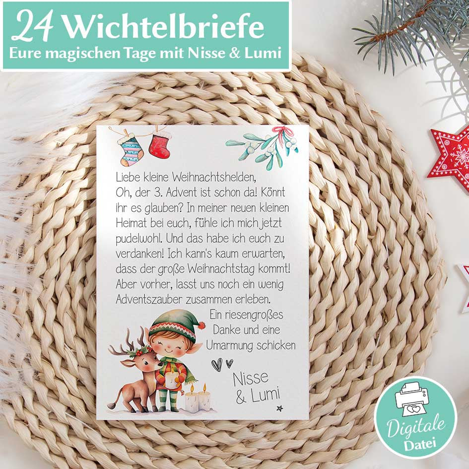 24 Wichtelbriefe Herzensprojekt Manufaktur