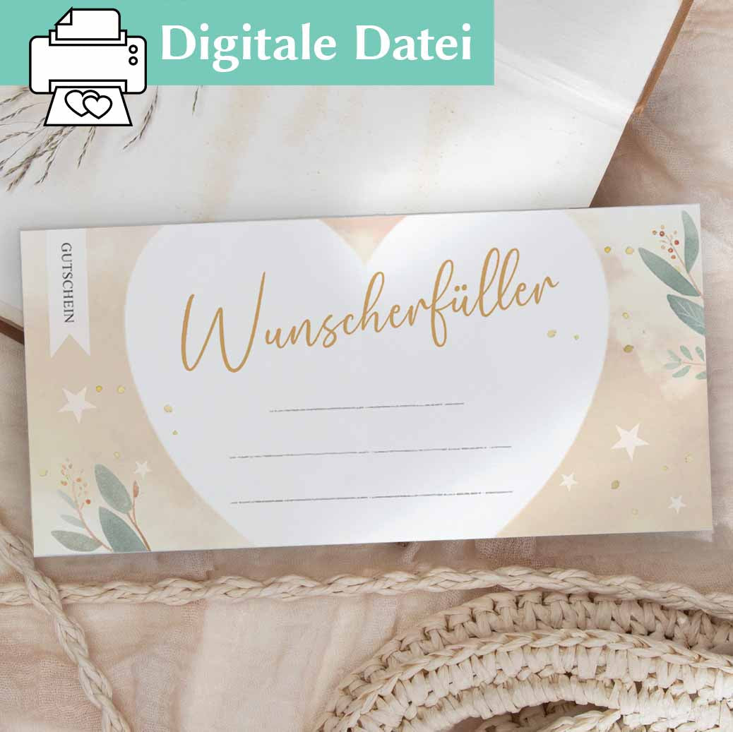 Wunscherfüller Gutschein Herzensprojekt Manufaktur