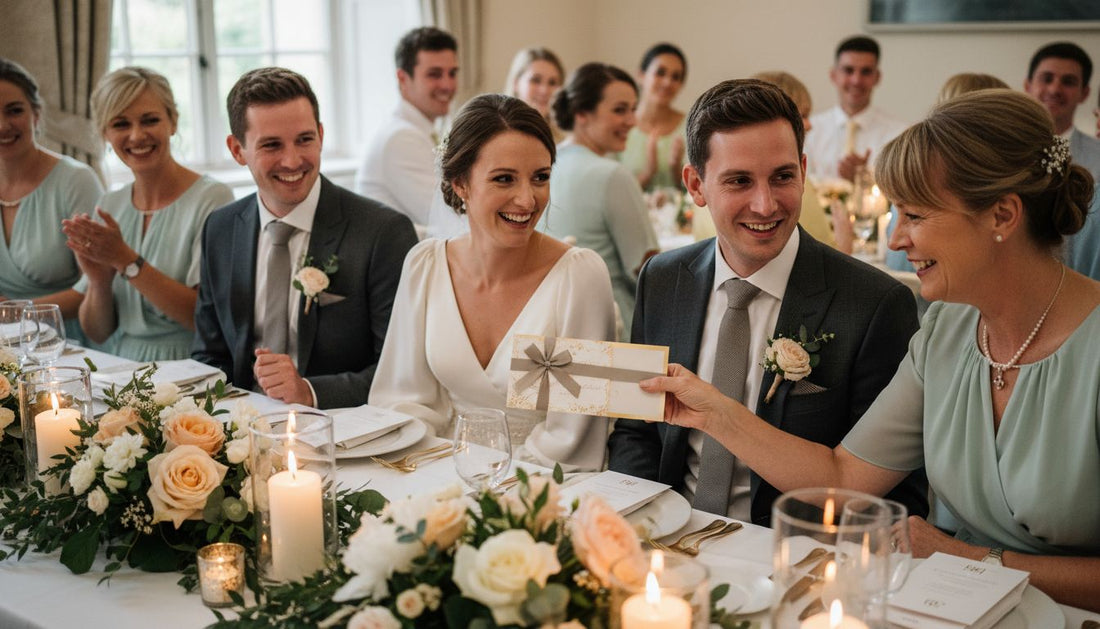 hochzeitsgutschein feierlich überreichen