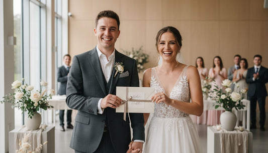 hochzeitsgeschenk überreichung feier