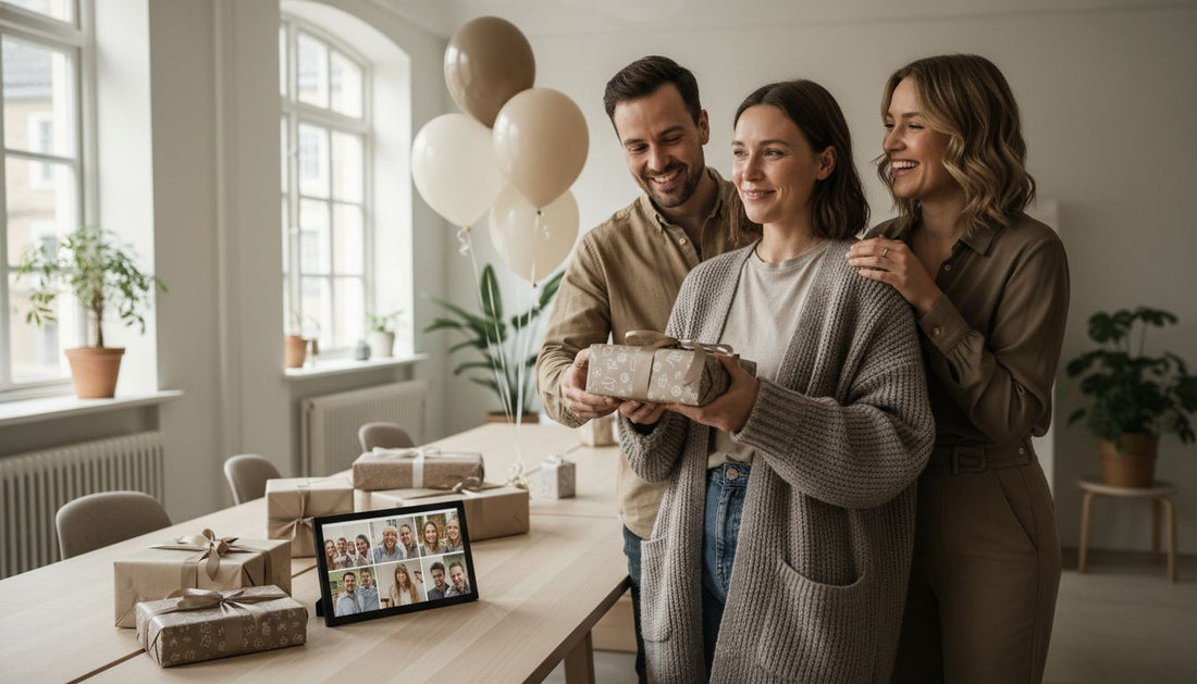 Geburtstag Geschenkübergabe Büro