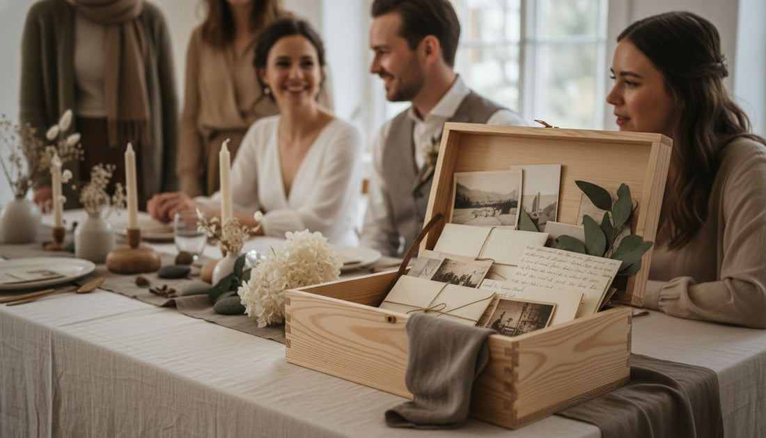 hochzeitsbox diy tischdekoration