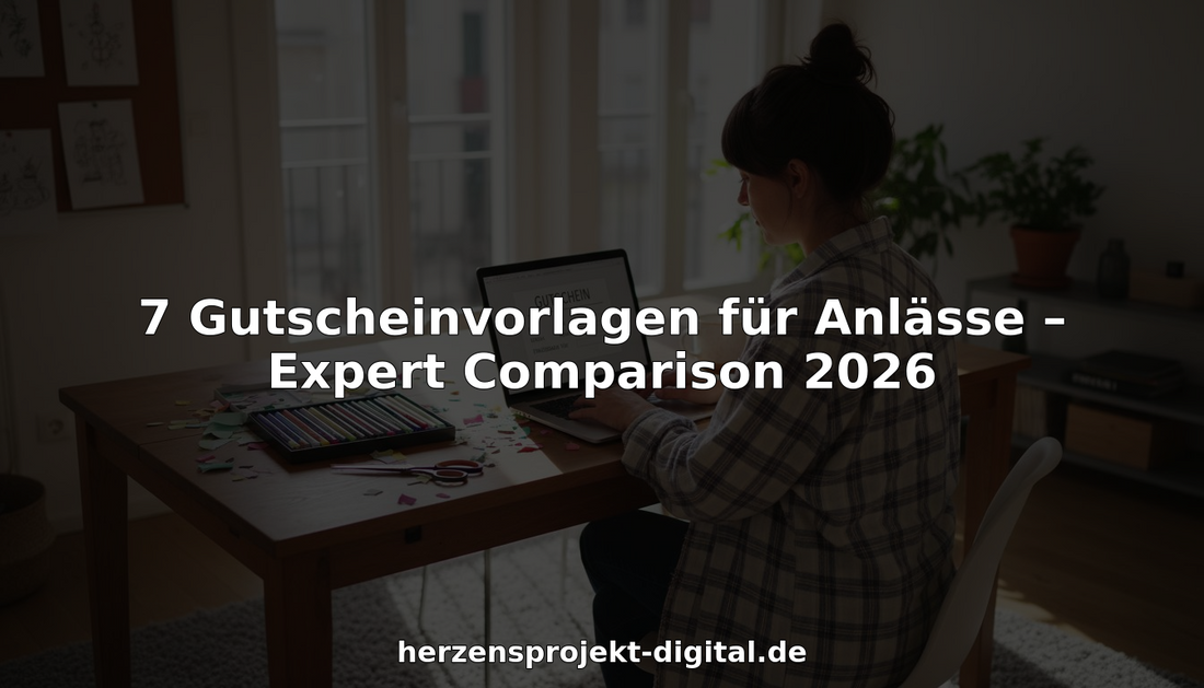 Eine Frau gestaltet in ihrem Homeoffice einen Geschenkgutschein.