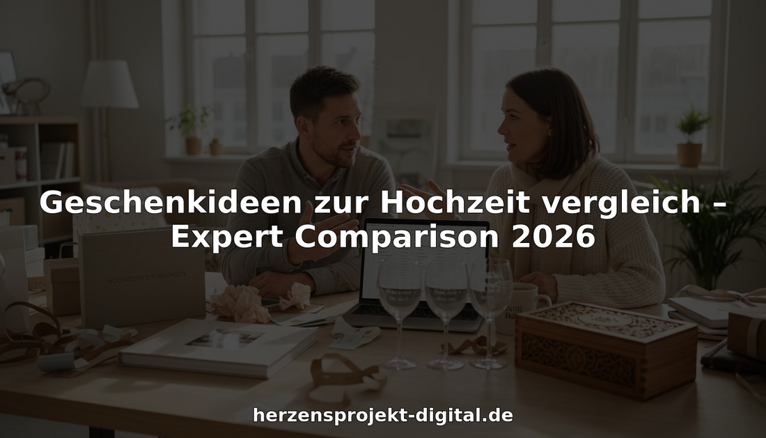 Berater prüfen verschiedene Möglichkeiten für Hochzeitsgeschenke und vergleichen, welche Präsentideen am besten zu Anlass und Paar passen.