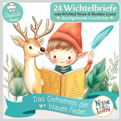 24 Wichtelbriefe Nisse & Lumi 2025 - Druckversion Herzensprojekt Manufaktur