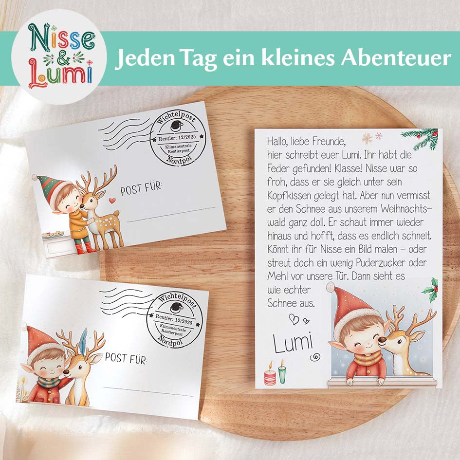 24 Wichtelbriefe Nisse & Lumi 2025 Herzensprojekt Manufaktur