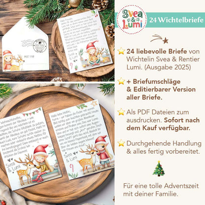 24 Wichtelbriefe Svea & Lumi 2025 Herzensprojekt Manufaktur