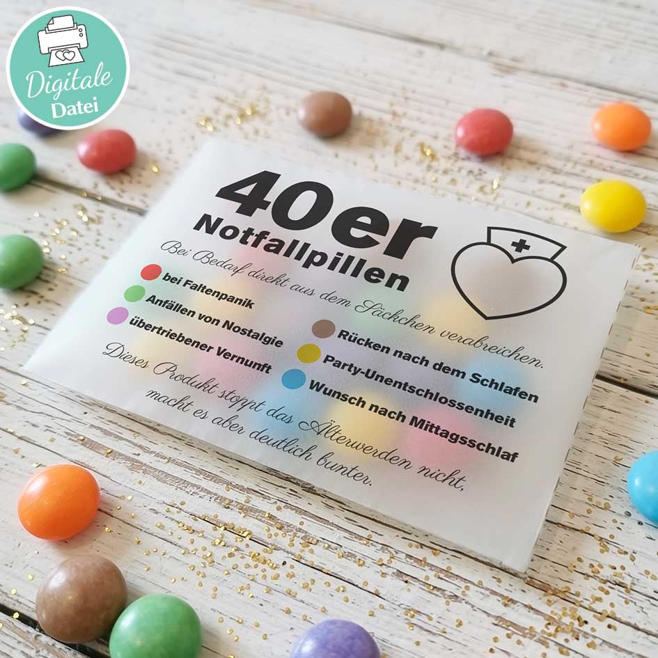 Lustiges Geschenk zum 40. Herzensprojekt Manufaktur