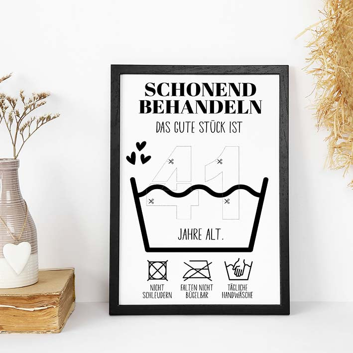 Geldgeschenk 41. Geburtstag im Rahmen merchOne