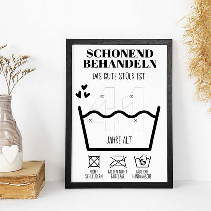 Geldgeschenk 41. Geburtstag im Rahmen merchOne