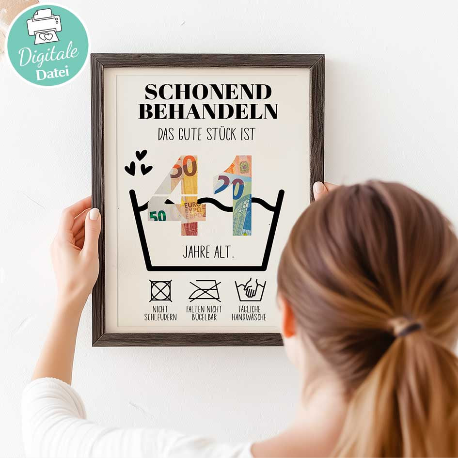 Geldgeschenk zum 41. Geburtstag Herzensprojekt Manufaktur