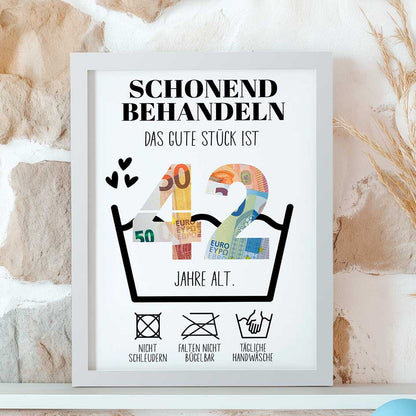 Geldgeschenk 42. Geburtstag im Rahmen merchOne