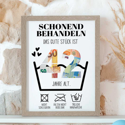 Geldgeschenk 42. Geburtstag im Rahmen merchOne