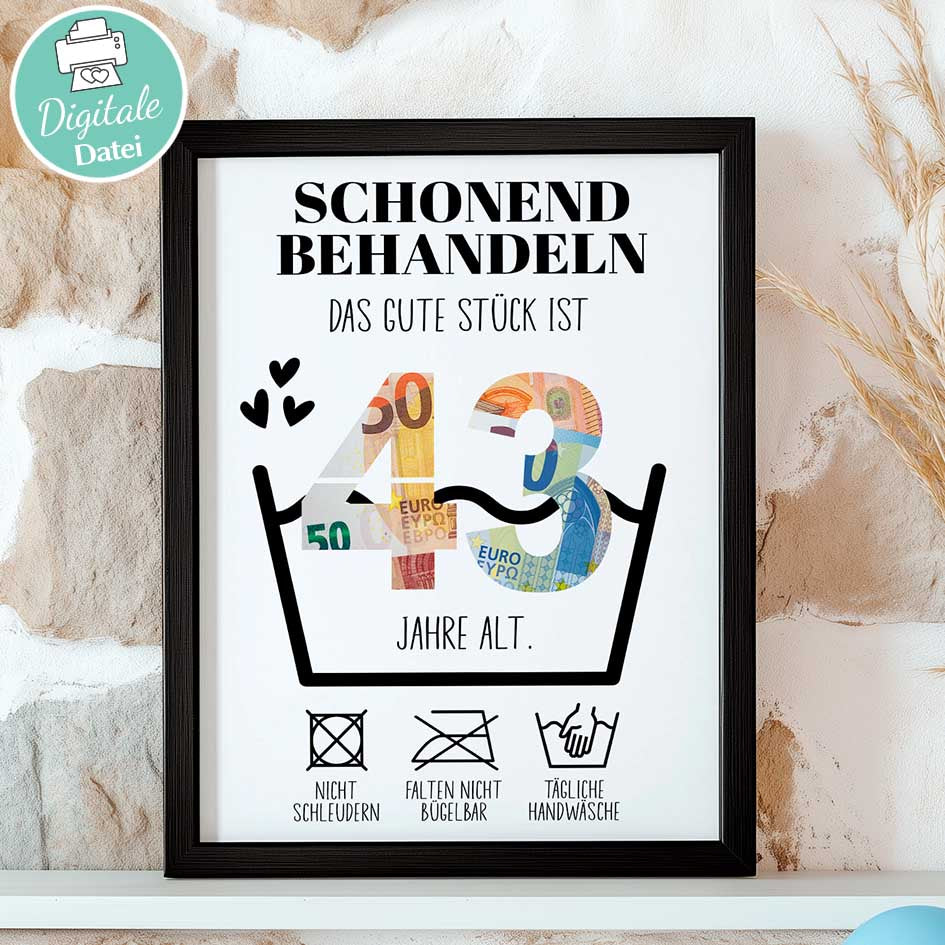 Geldgeschenk zum 44. Geburtstag Herzensprojekt Manufaktur