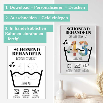 Geldgeschenk zum 44. Geburtstag Herzensprojekt Manufaktur