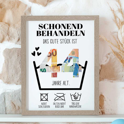 Geldgeschenk 44. Geburtstag im Rahmen merchOne