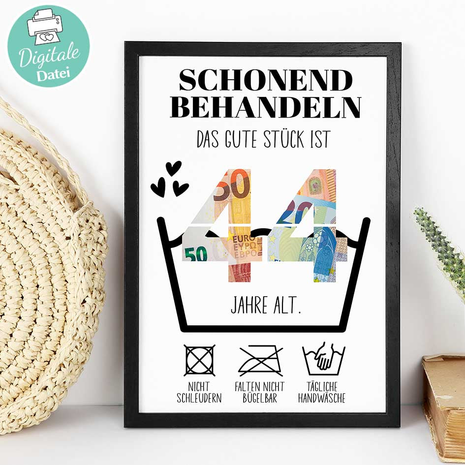 Geldgeschenk zum 44. Geburtstag Herzensprojekt Manufaktur