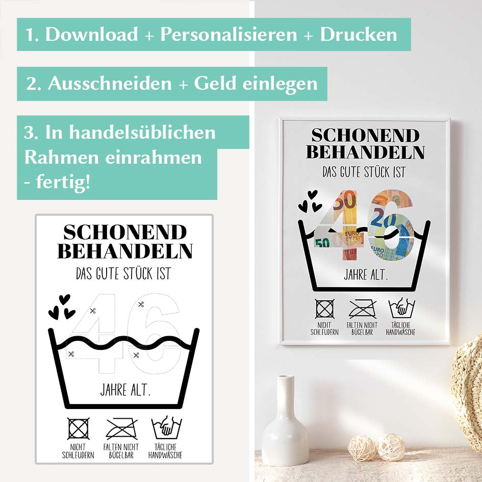 Geldgeschenk zum 47. Geburtstag Herzensprojekt Manufaktur