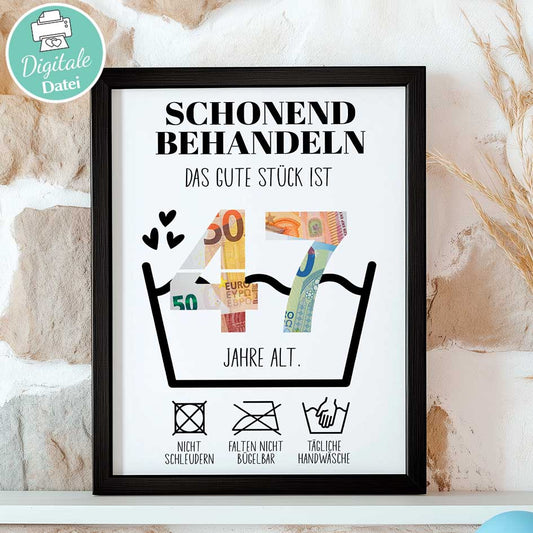 Geldgeschenk zum 47. Geburtstag Herzensprojekt Manufaktur