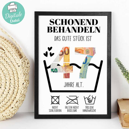 Geldgeschenk zum 47. Geburtstag Herzensprojekt Manufaktur