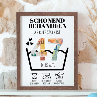 Geldgeschenk 47. Geburtstag im Rahmen merchOne