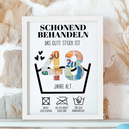 Geldgeschenk 48. Geburtstag im Rahmen merchOne