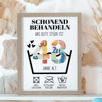 Geldgeschenk 48. Geburtstag im Rahmen merchOne