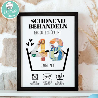 Geldgeschenk zum 48. Geburtstag Herzensprojekt Manufaktur