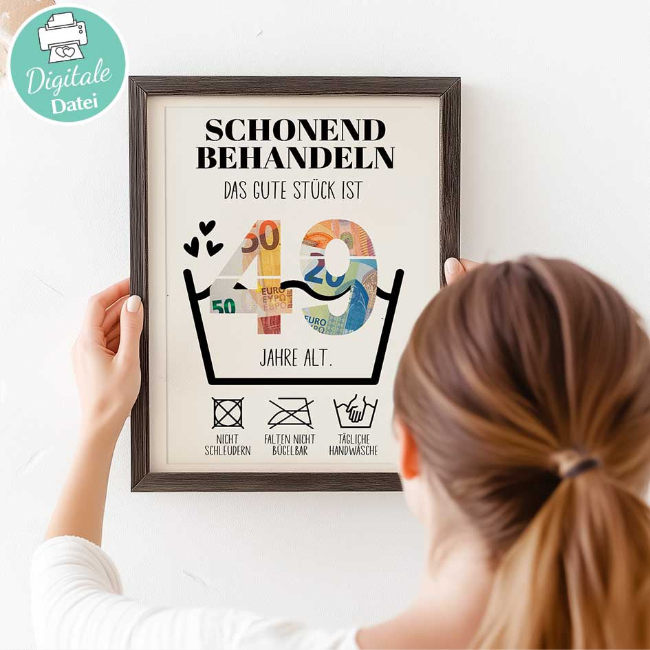 Geldgeschenk zum 49. Geburtstag Herzensprojekt Manufaktur