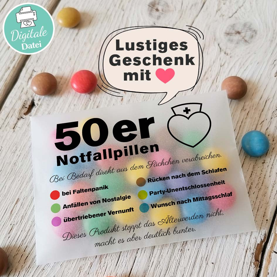 Lustiges Geschenk zum 50. Herzensprojekt Manufaktur