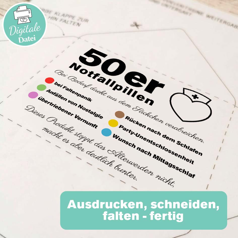 Lustiges Geschenk zum 50. Herzensprojekt Manufaktur