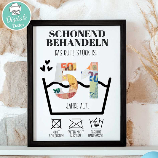 Geldgeschenk zum 51. Geburtstag Herzensprojekt Manufaktur