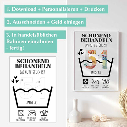 Geldgeschenk zum 51. Geburtstag Herzensprojekt Manufaktur