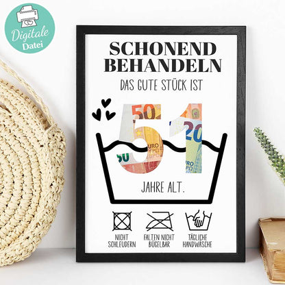 Geldgeschenk zum 51. Geburtstag Herzensprojekt Manufaktur