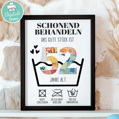 Geldgeschenk zum 52. Geburtstag Herzensprojekt Manufaktur