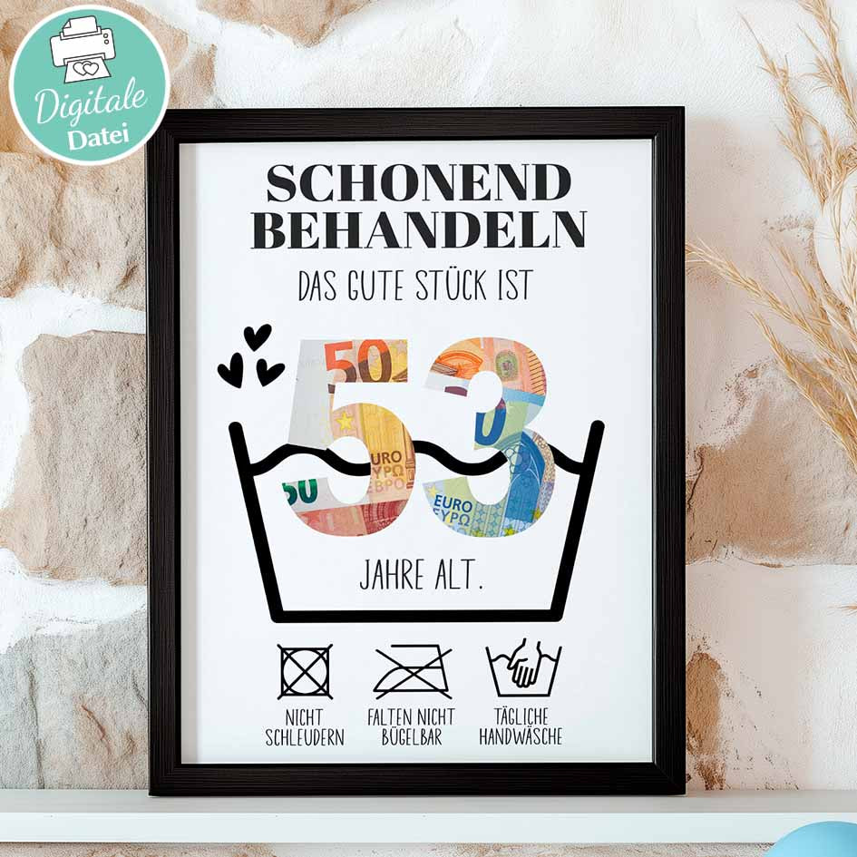 Geldgeschenk zum 54. Geburtstag Herzensprojekt Manufaktur