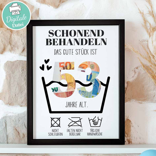 Geldgeschenk zum 54. Geburtstag Herzensprojekt Manufaktur