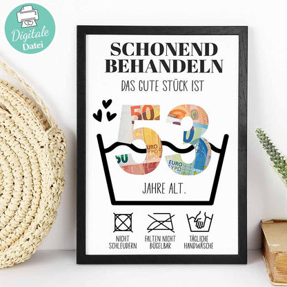 Geldgeschenk zum 54. Geburtstag Herzensprojekt Manufaktur