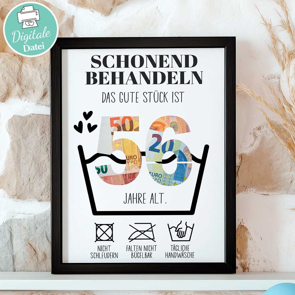 56. Geburtstag Geschenk