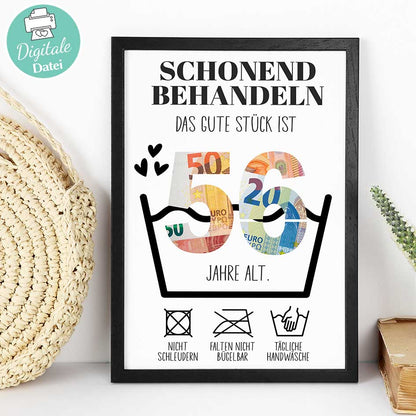 56. Geburtstag Geschenkidee