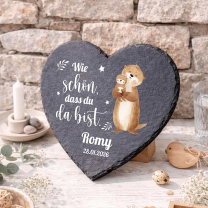 Geschenk zur Geburt mit Otter