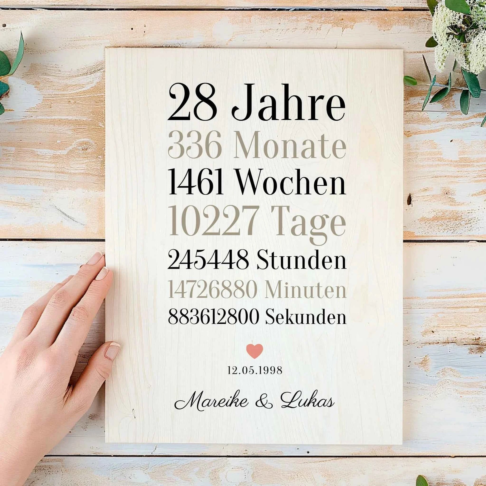 Geschenk Hochzeitstag