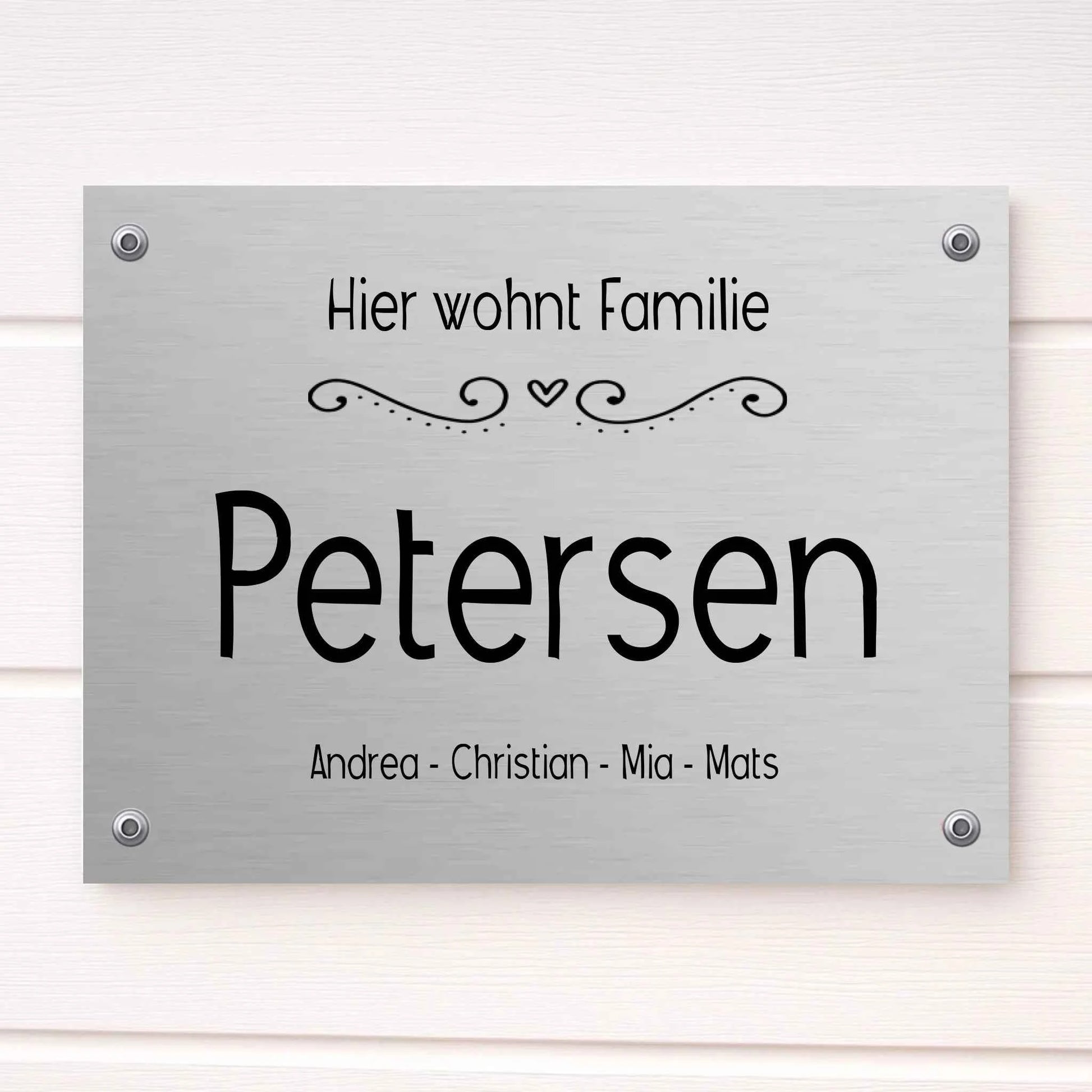 Familienschild Türschild