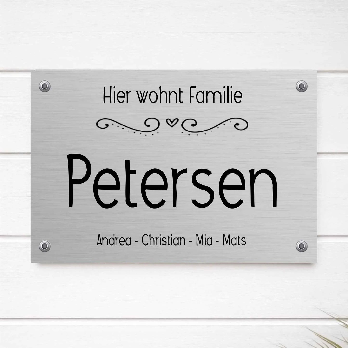 Familienschild Türschild