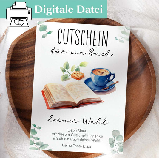 Buch Gutschein Vorlage Herzensprojekt Manufaktur