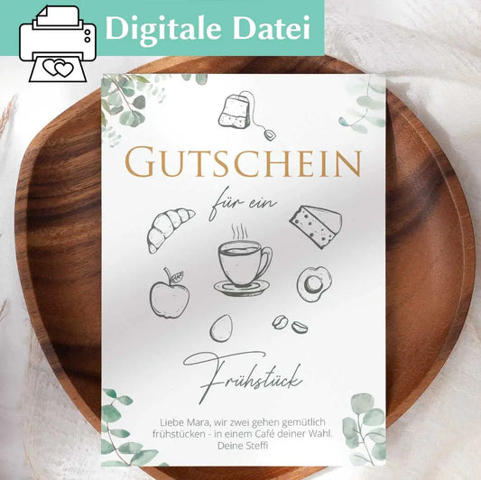 Gutschein gemeinsames Frühstück Herzensprojekt Manufaktur