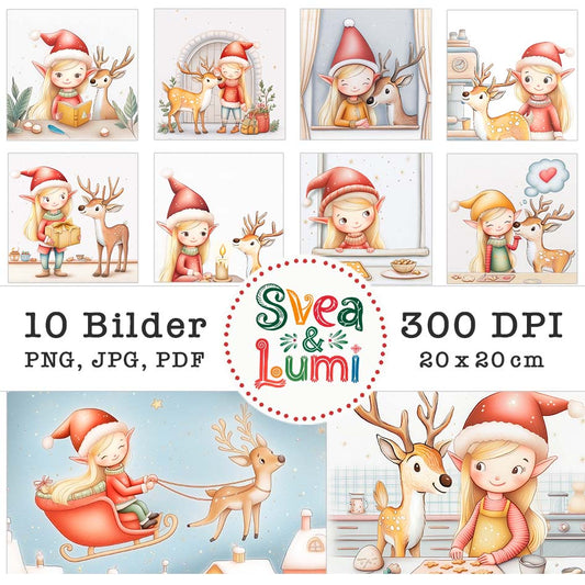 Svea & Lumi DIY Clipart Bundle Herzensprojekt Manufaktur