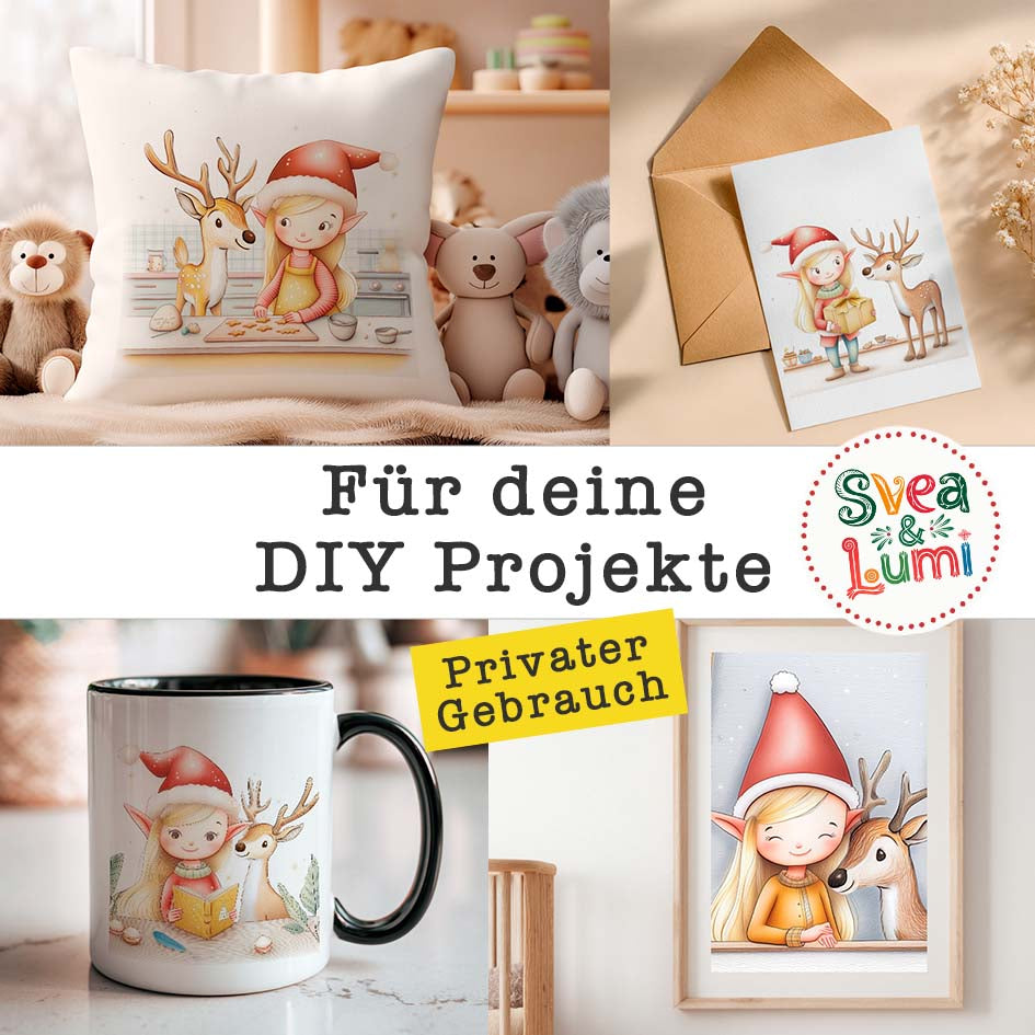 Svea & Lumi DIY Clipart Bundle Herzensprojekt Manufaktur