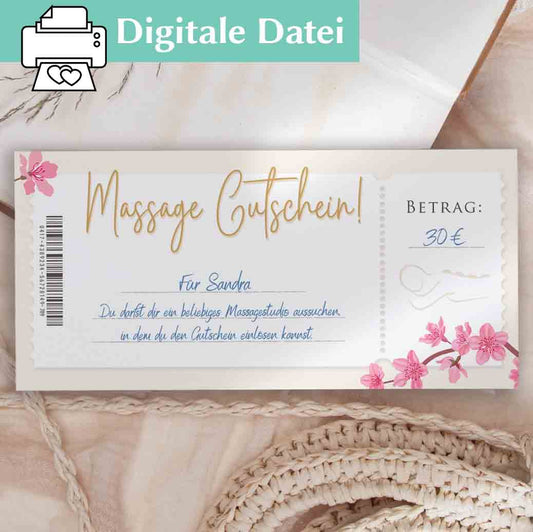 Massage Gutschein Herzensprojekt Manufaktur
