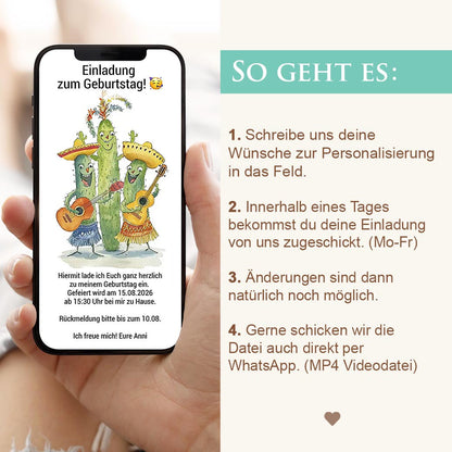 Videoeinladung zum Geburtstag Herzensprojekt Manufaktur